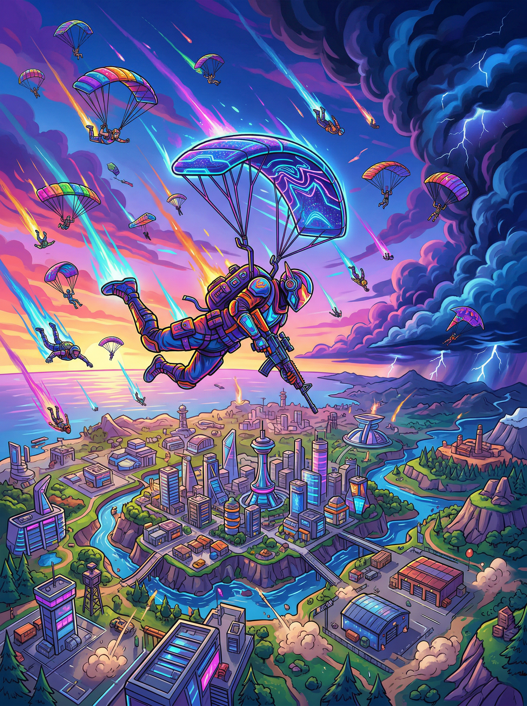 Fortnite battle royale artwork
